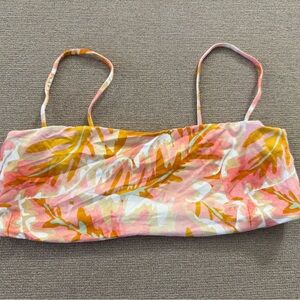Stone Fox Swim Pink and Orange Bikini Top